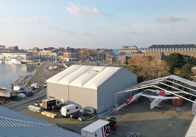 Chantier de réparation du bateau à Saint-Malo - Le Rire Médecin-Lamotte