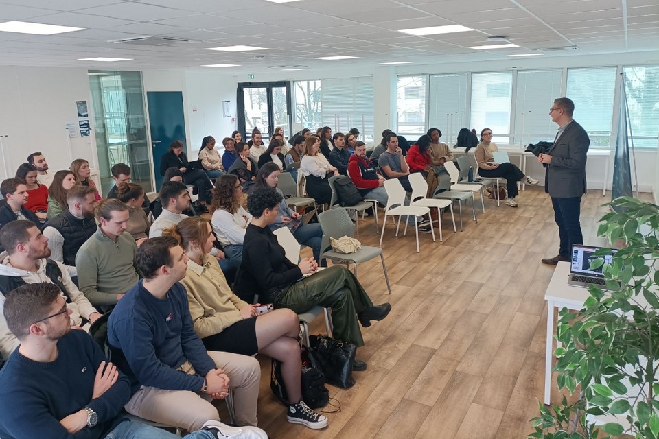 Intervention d'Adrien Grassi (Batitech) auprès des étudiants du groupe ESPI à Nantes - Lamotte