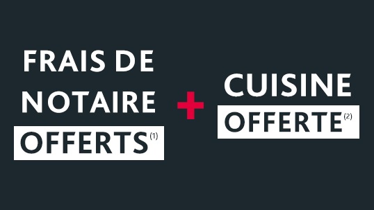 Offre commerciale - Cuisine offerte + Frais de notaire offerts - Lamotte