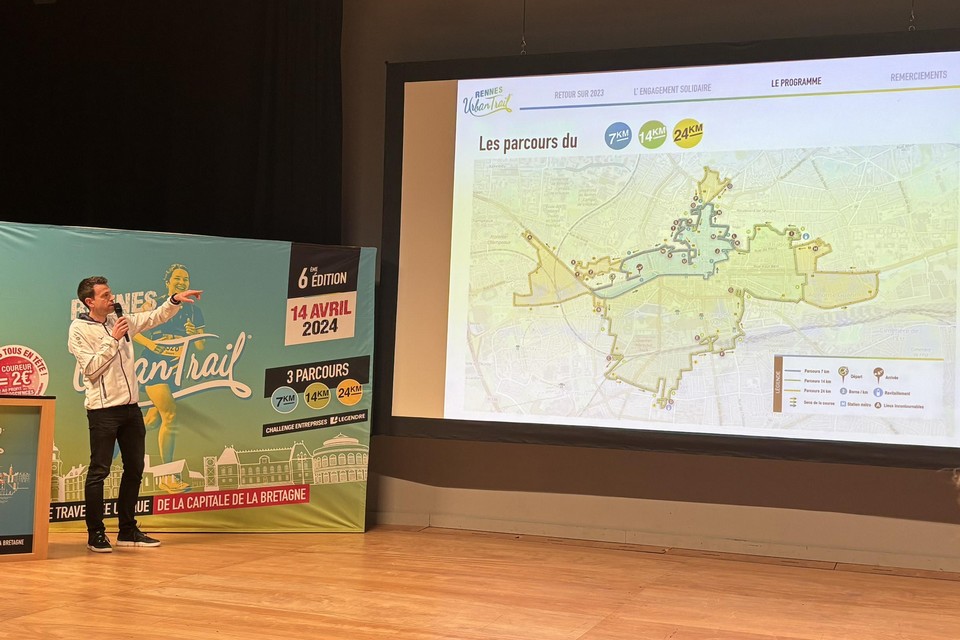Rennes Urban Trail 2024 - Conférence de presse - Parcours - Lamotte