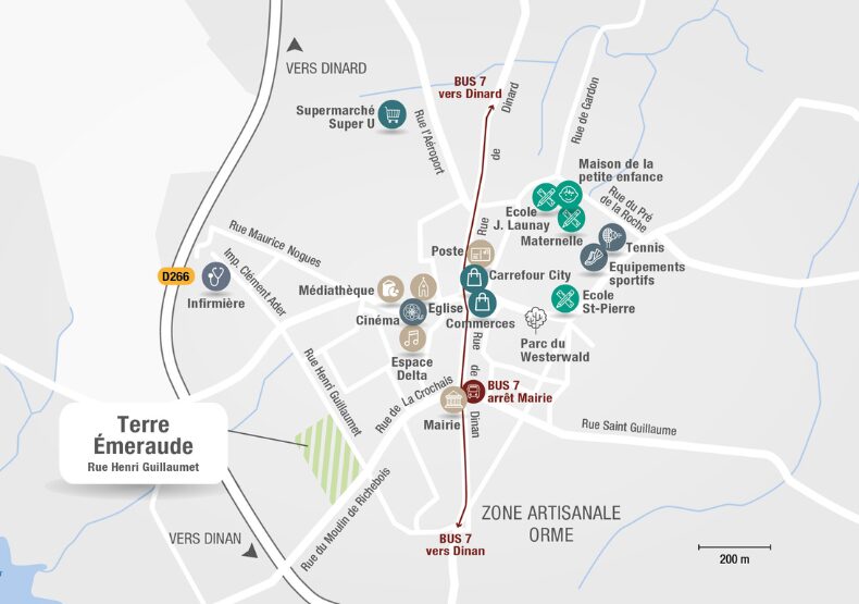 Terrain à construire - Terre Émeraude à Pleurtuit (35) - Plan de situation - Lamotte Aménageur Lotisseur