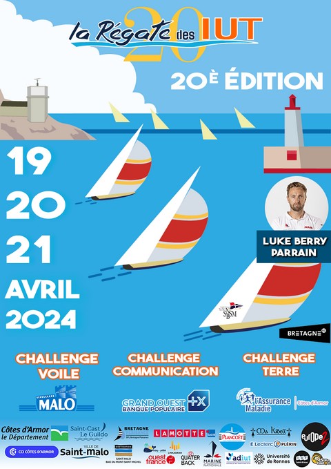 La Régate des IUT 2024 - Affiche officielle - Lamotte Sacib