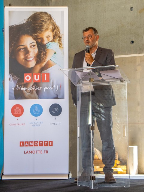 Travaux de Bois Harel à Rennes - Programme de bureaux - Discours d'inauguration - Lamotte