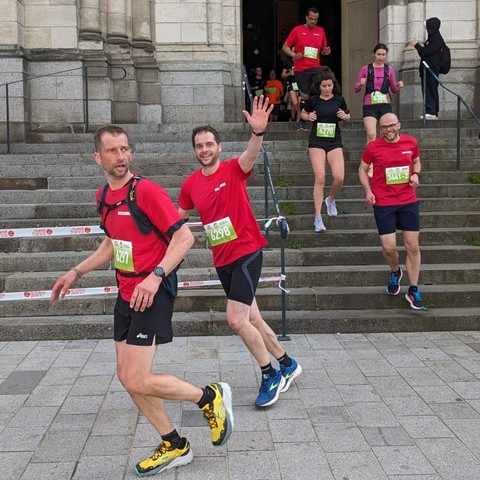 Rennes Urban Trail 2024 - Coureurs sur le 14k - Lamotte