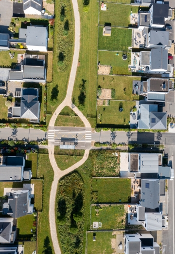 Terrain à construire - Le Domaine du Tertre à Domloup (35) - Vue de quartier 2 - Lamotte Aménageur Lotisseur