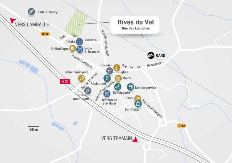 Terrain à construire - Rives du Val à Plestan (22) - Plan de situation - Lamotte Aménageur Lotisseur