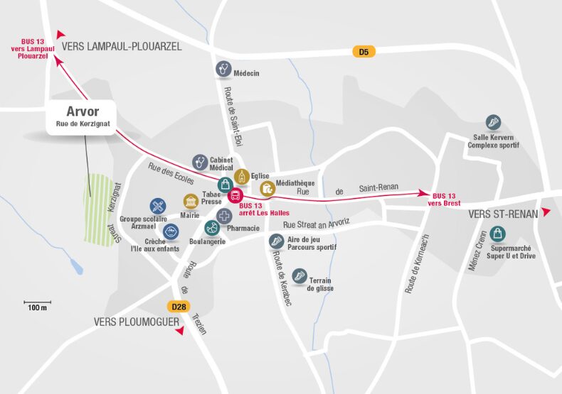 Terrain à construire - Arvor à Plouarzel (29) - Plan de situation - Lamotte Aménageur Lotisseur