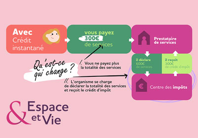 Espace et Vie - Infographie sur le crédit d'impôt - Lamotte