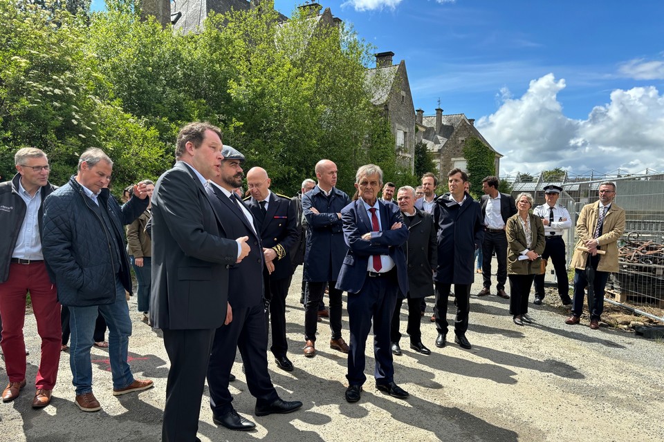Visite du ministre délégué chargé du Logement à Saint-Malo (35), dont l'écoquartier Lorette - Lamotte