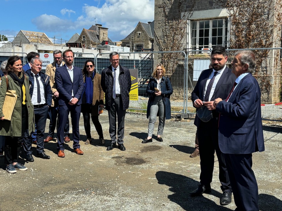 Visite du ministre du logement à Saint-Malo, dont l'écoquartier Lorette - Lamotte