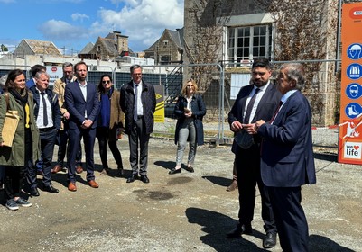 Visite du ministre du logement à Saint-Malo - Lamotte