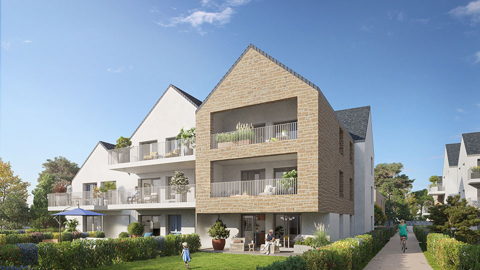Programme immobilier neuf Les Voiles Blanches à Quiberon (56) - Lancement commercial - Lamotte