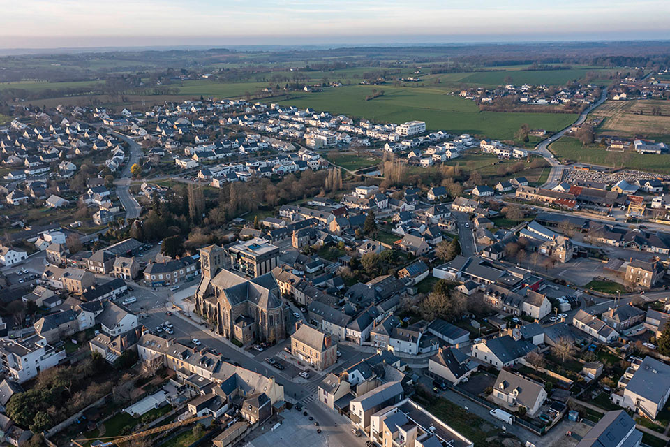 ZAC du Champ-Marqué à Servon-sur-Vilaine (35) - Vue aérienne - Lamotte