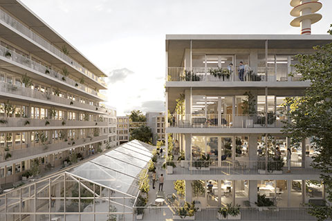 Programme immobilier d'entreprise - Bureaux La Ruche à Cesson-Sévigné (35) - Lamotte