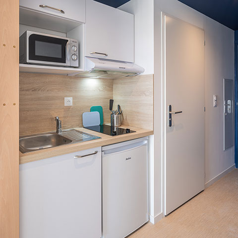 Fo'lo Campus Saint-Malo - Résidence services pour étudiants et jeunes actifs - Kitchenette - Lamotte