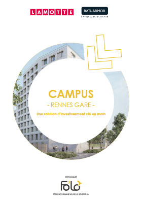 Résidence services étudiants - Campus Rennes Gare (35) - Plaquette commerciale - Lamotte