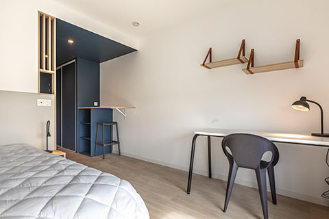 Fo'lo Campus - Résidence services pour étudiants - Chambre studio - Lamotte