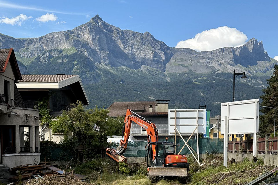 Programme immobilier neuf Belle Source à Saint-Gervais-les-Bains (74) - Travaux de chantier - Lamotte