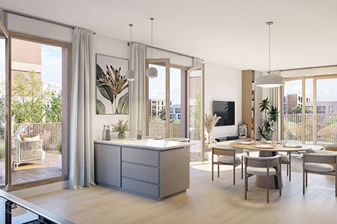 Événement en ligne - Programme immobilier neuf Caractère à Aubervilliers (93) - Appartement - Lamotte