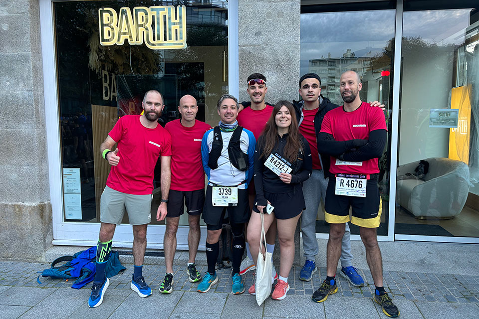 Marathon Vert de Rennes 2024 - Coureurs le dimanche matin - Lamotte
