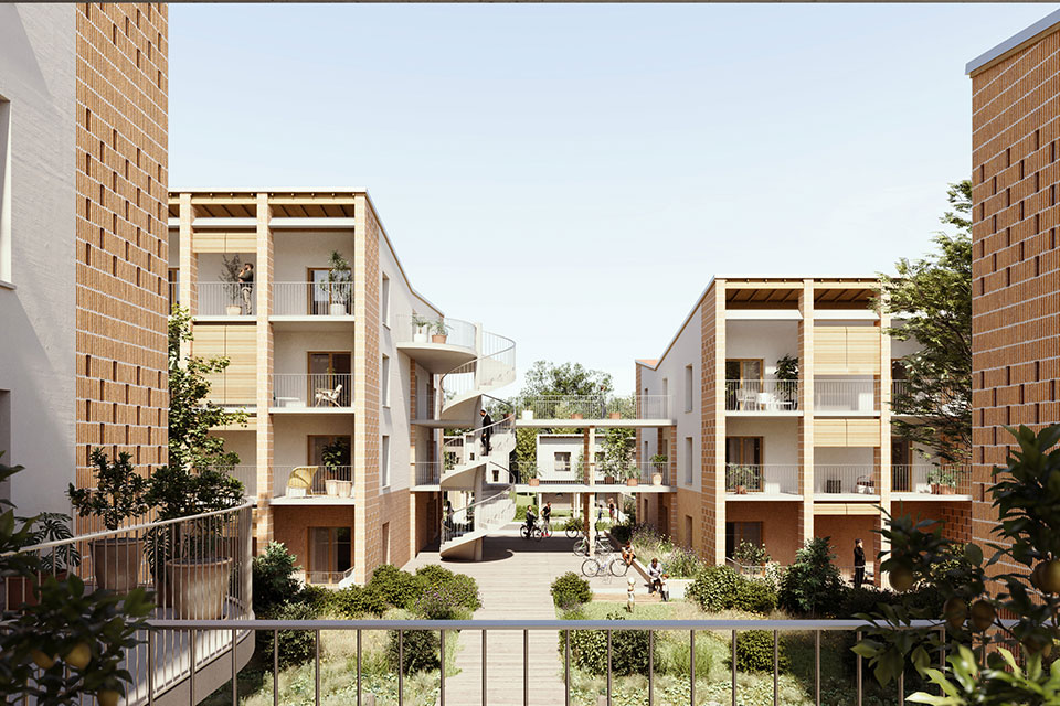 ZAC Laubis à Seilh - Projet d'aménagement près de Toulouse (31) - Vue faille - Lamotte