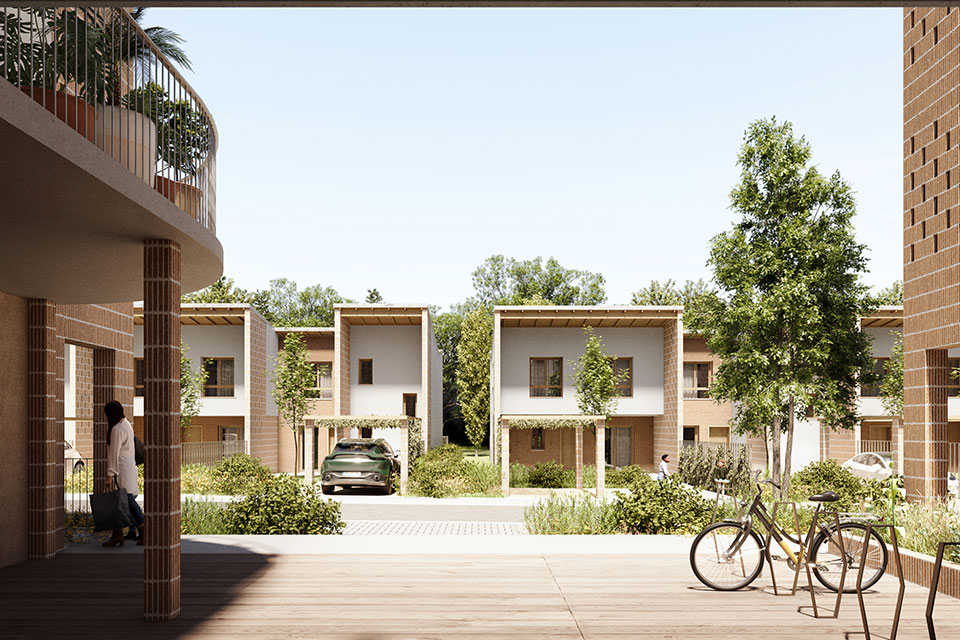ZAC Laubis à Seilh - Projet d'aménagement près de Toulouse (31) - Vue maisons - Lamotte