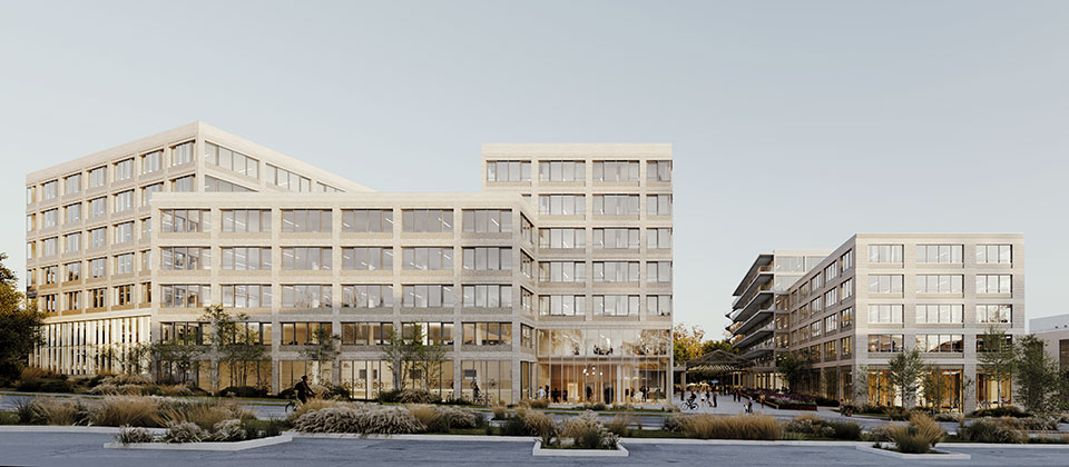 Programme immobilier tertiaire La Ruche à Rennes (35) - Démarrage des travaux de construction - Lamotte