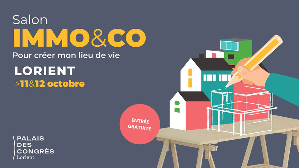 Salon Immo&Co 2024 à Lorient - Affiche - Lamotte