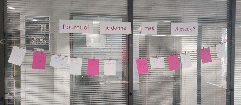 Opération solidaire Tous de Mèche 2024 - Mur d'expression à Nantes - Lamotte