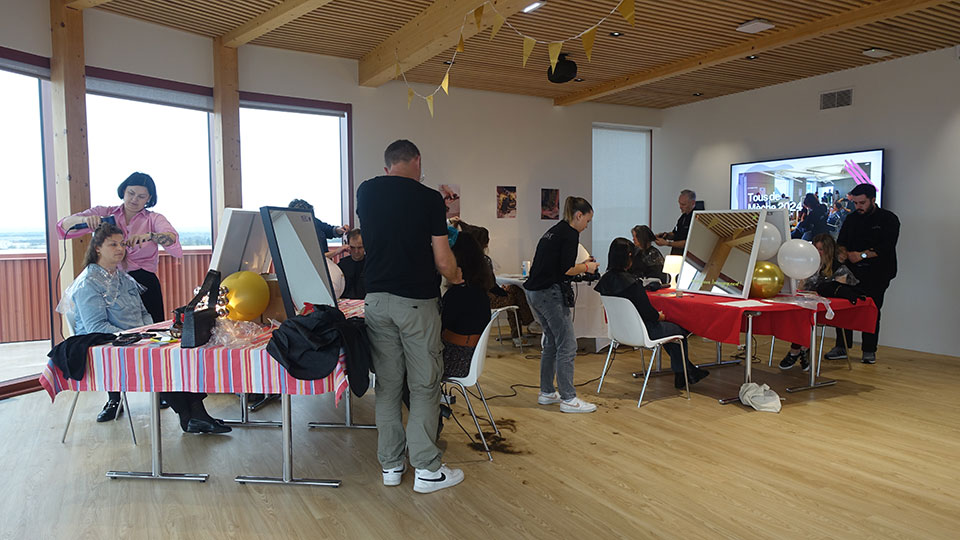 Opération solidaire Tous de Mèche 2024 - Salon de coiffure éphémère à Rennes - Lamotte