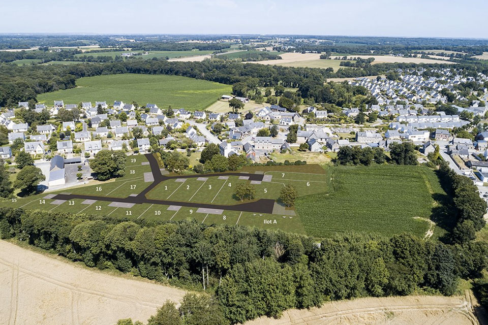Terrain à construire - La Halte à Saint-Samson-sur-Rance (22) - Lamotte Aménageur Lotisseur