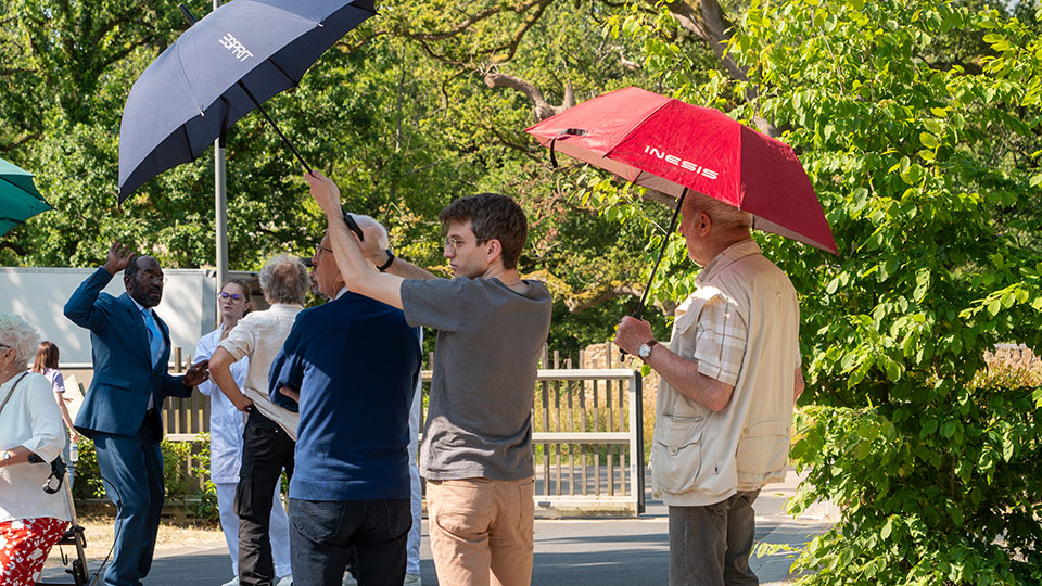 Tournage de film dans la résidence services seniors Espace et Vie de Saint-Herblain - Lamotte