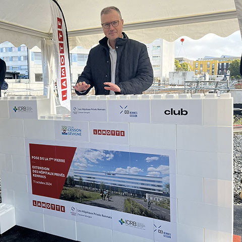 Projet d'extension des Hôpitaux Privés Rennais à Cesson-Sévigné - Le Directeur général Yann Béchu - Lamotte