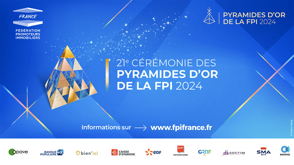 Le concours des Pyramides d'Or organisé par la FPI - Affiche de la cérémonie 2024 - Lamotte