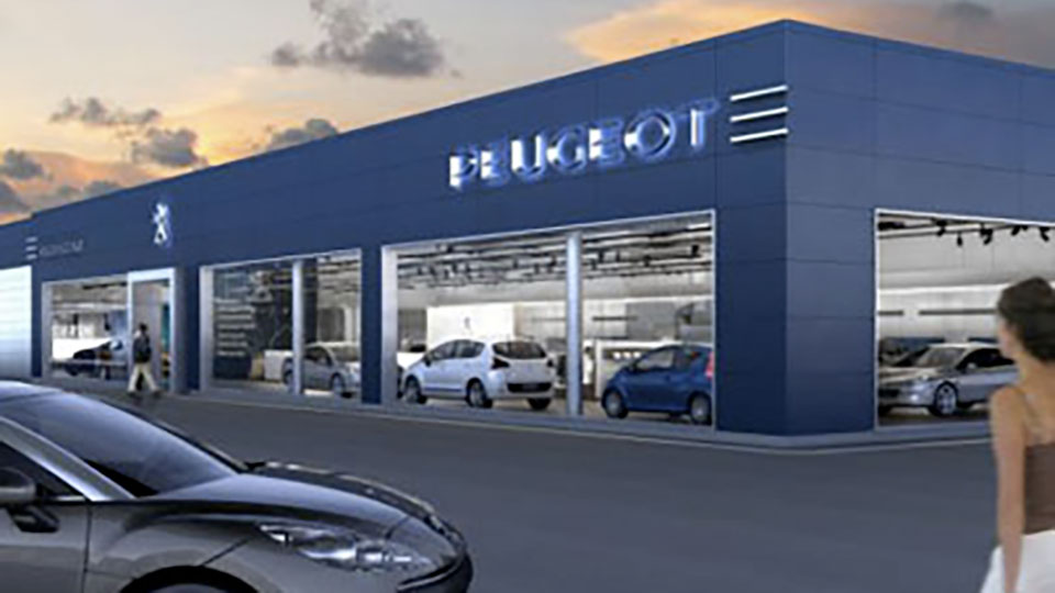 Livraison de la concession Peugeot à Rezé (44) - Lamotte