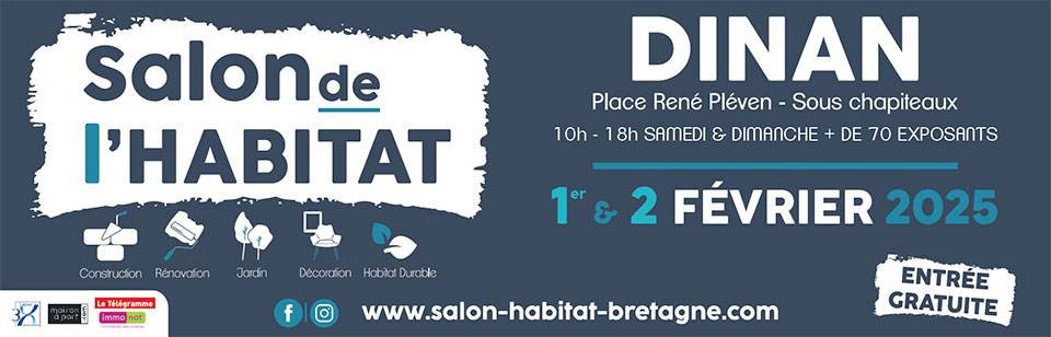 Salon de l'Habitat de Bretagne à Dinan - Affiche 2025 - Lamotte Aménageur Lotisseur