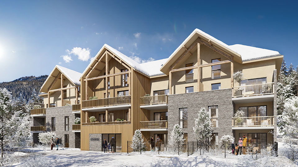 Développement en Occitanie - Programme immobilier neuf L'Ouréa à Saint-Lary-Soulan (65) - Hiver - Lamotte