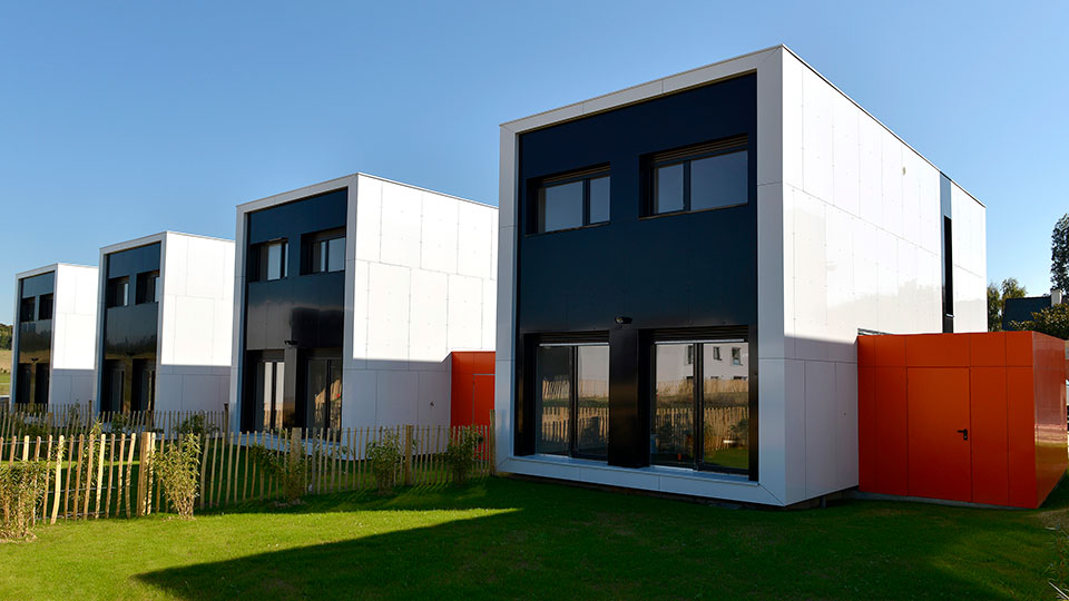 Opération Villas Neventi au Rheu (35) - Livraison des maisons containers - Lamotte