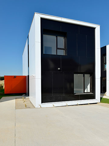 Opération Villas Neventi au Rheu (35) - Livraison des maisons containers - Zoom - Lamotte