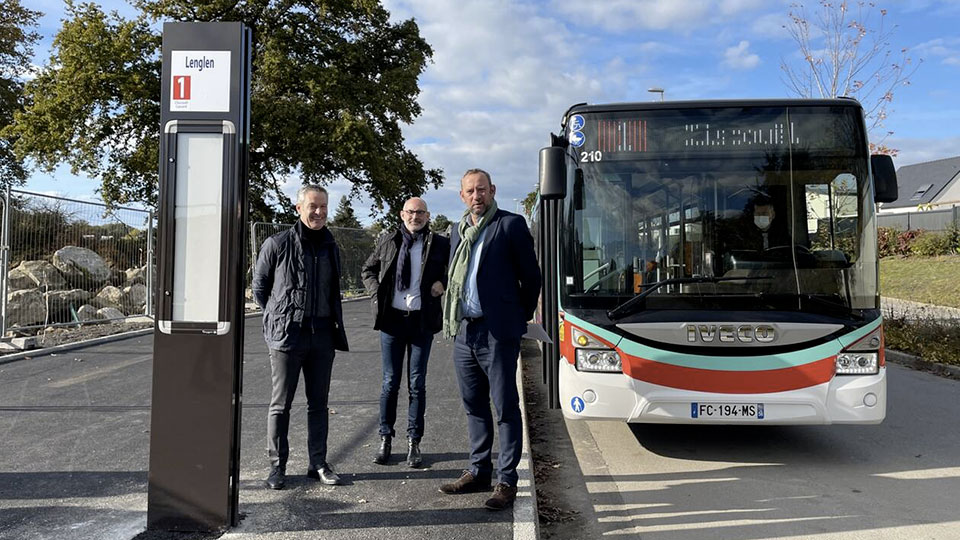 Lotissements à Vannes (Morbihan) - Desserte par le bus Kicéo - Lamotte