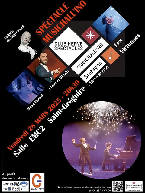 Spectacle Musichall'ino Rennes 2025 - Affiche - Lamotte
