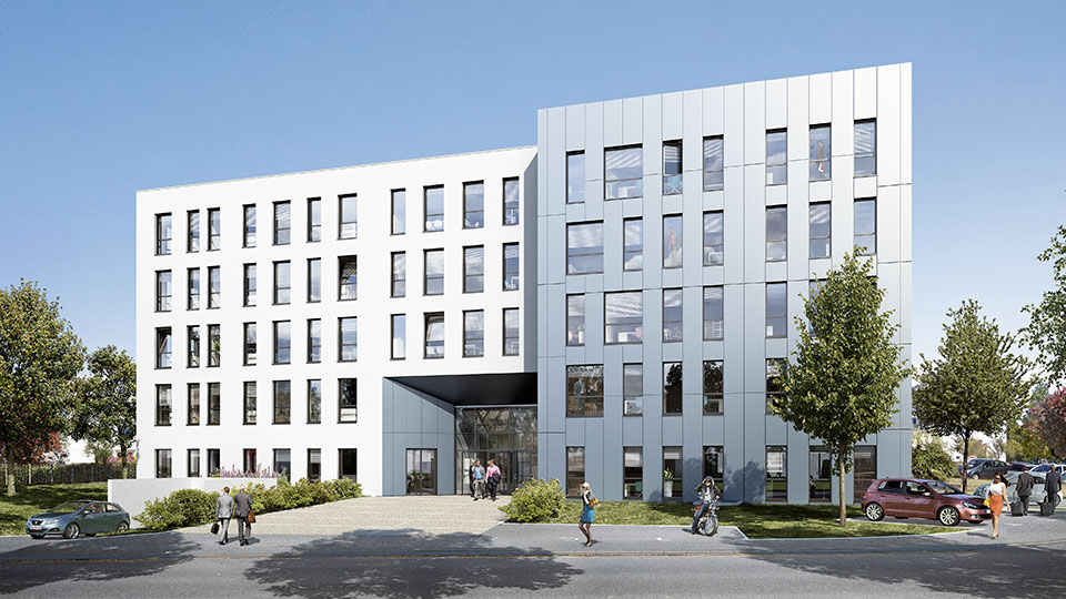 Programme immobilier tertiaire - Espace Newton à Nantes (44) - Lamotte