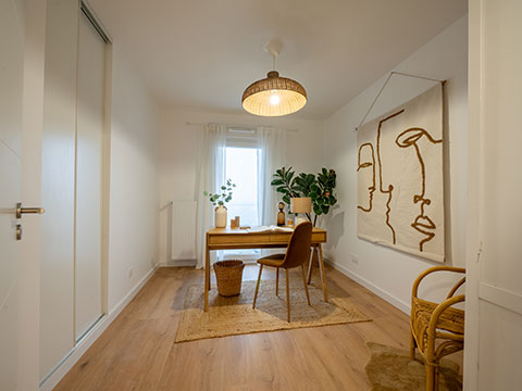 Programme immobilier neuf Aromatique à Rennes (35) - Journées portes ouvertes et appartement témoin - Bureau - Lamotte