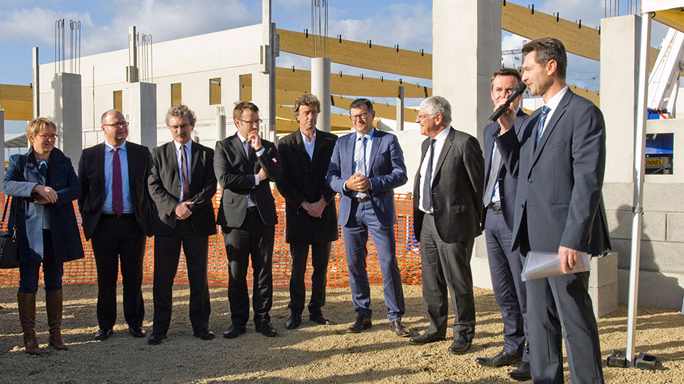 Pose de la première pierre de l'usine Cooper Standard France à Rennes - Partenaires - Lamotte