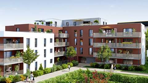 Programme immobilier neuf - Patio Bellini à Rennes (35) - Lamotte