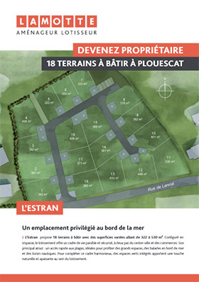 Terrain à construire - L'Estran à Plouescat (29) - Plaquette commerciale - Lamotte Aménageur Lotisseur