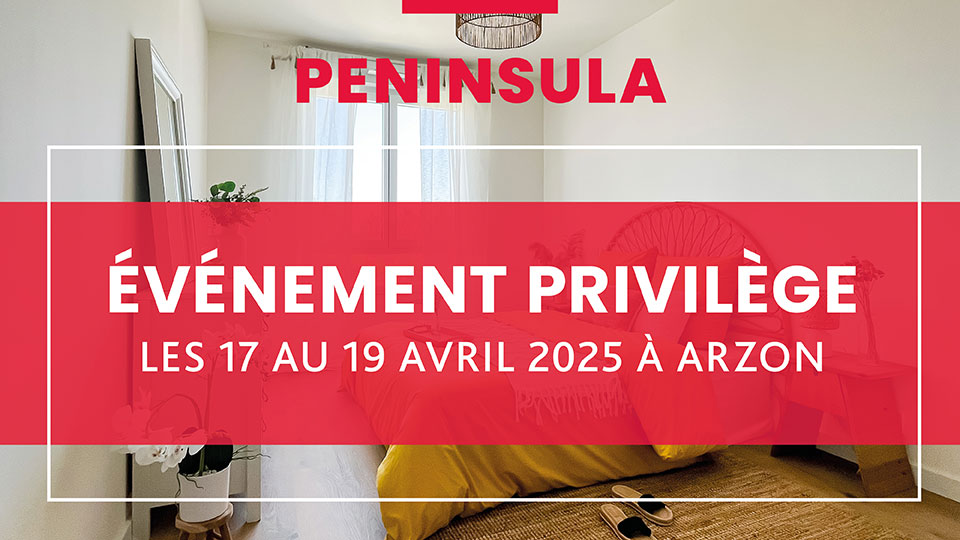 Événement privilège - Programme immobilier neuf Peninsula à Arzon (56) - Portes ouvertes et appartement témoin - Chambre - Lamotte
