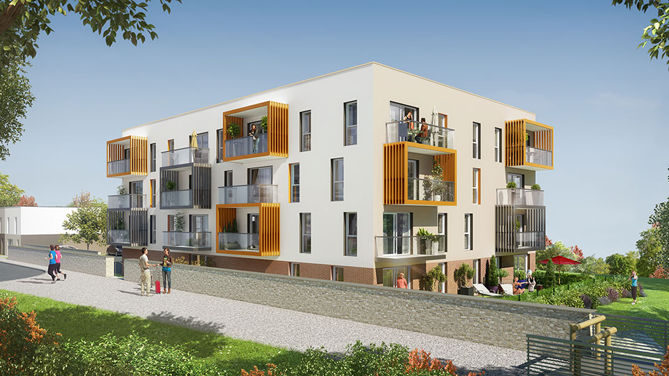 Programme immobilier neuf Le Jardin des Brasseurs à Brest (Finistère) - Appartements - Lamotte
