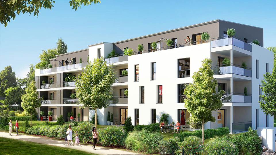 Programme immobilier neuf Villa Rosa au Rheu (Ille-et-Vilaine) - Lamotte