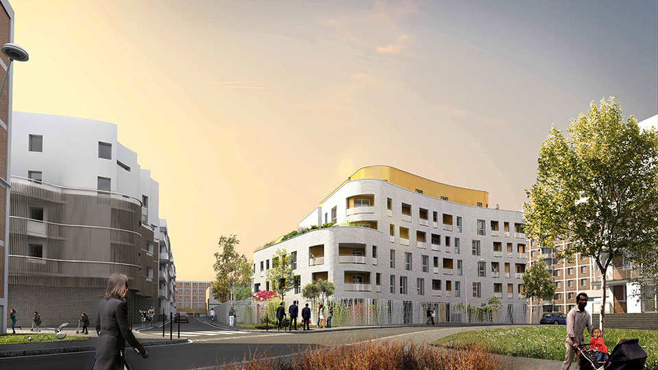 Concours "Inventons la métropole du Grand Paris" - Îlot Lurçat à Gentilly (Val-de-Marne) - Lamotte